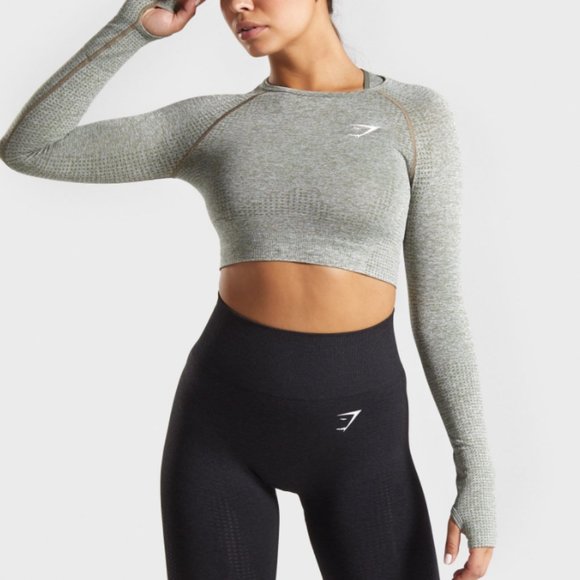 Gymshark Tops - Gymshark Vital Seemless Long Sleeve Crop